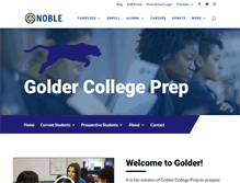 Tablet Screenshot of goldercollegeprep.noblenetwork.org